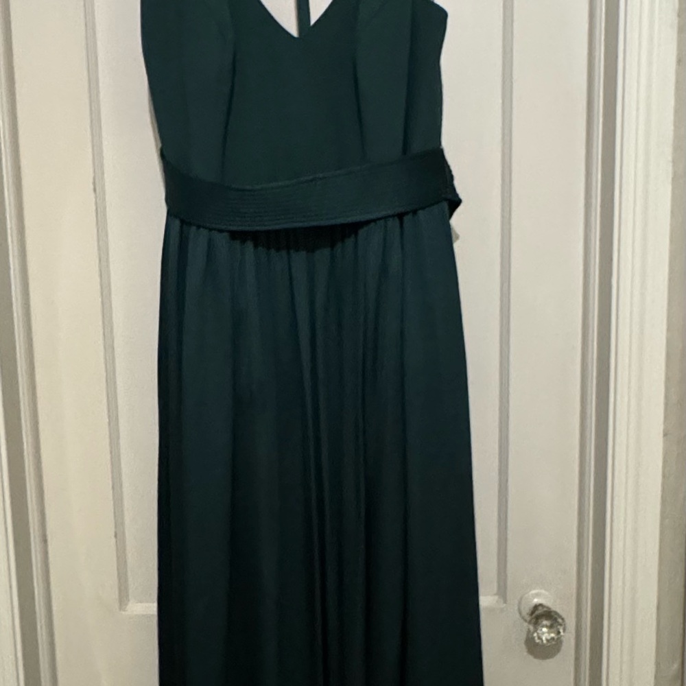 Green Vera Wang Bridesmaid Halter Dress